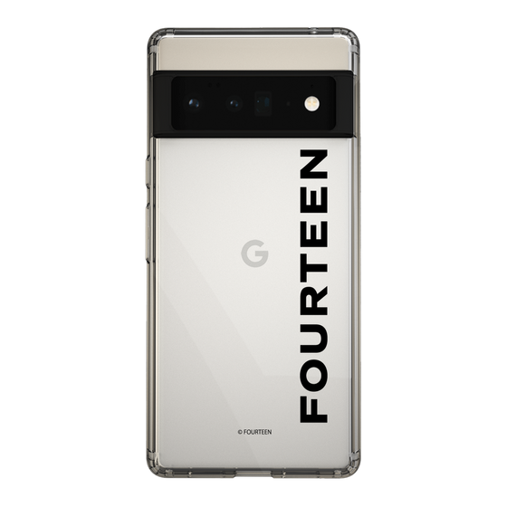 スリムプロテクションケース［ フォーティーン - フォーティーンロゴ - クリア ］