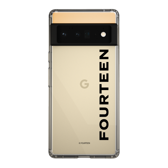 スリムプロテクションケース［ フォーティーン - フォーティーンロゴ - クリア ］