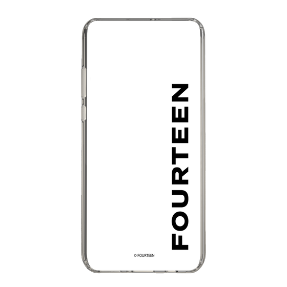 スリムプロテクションケース［ フォーティーン - フォーティーンロゴ - クリア ］
