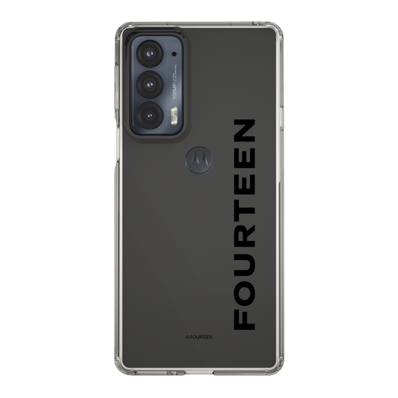 スリムプロテクションケース［ フォーティーン - フォーティーンロゴ - クリア ］