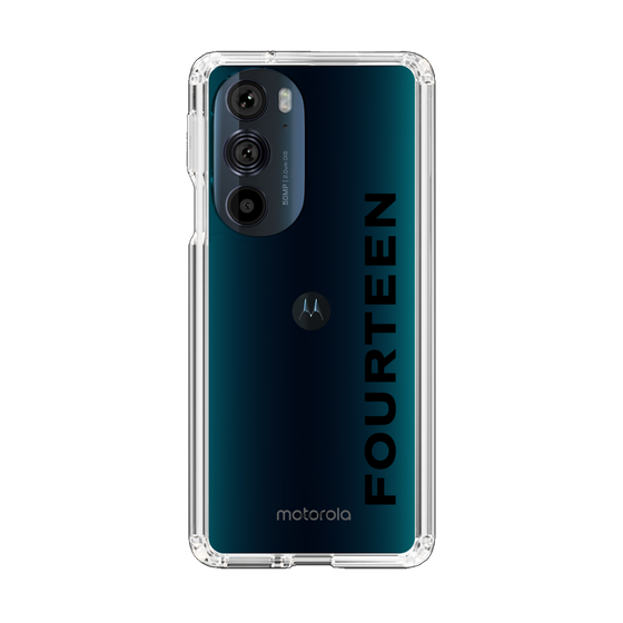 スリムプロテクションケース［ フォーティーン - フォーティーンロゴ - クリア ］