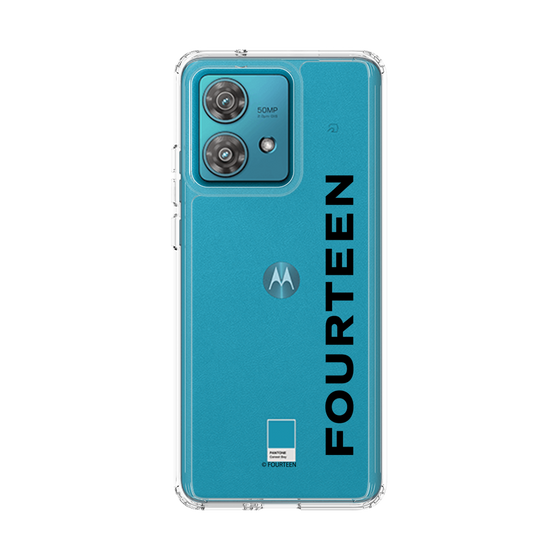 スリムプロテクションケース［ フォーティーン - フォーティーンロゴ - クリア ］