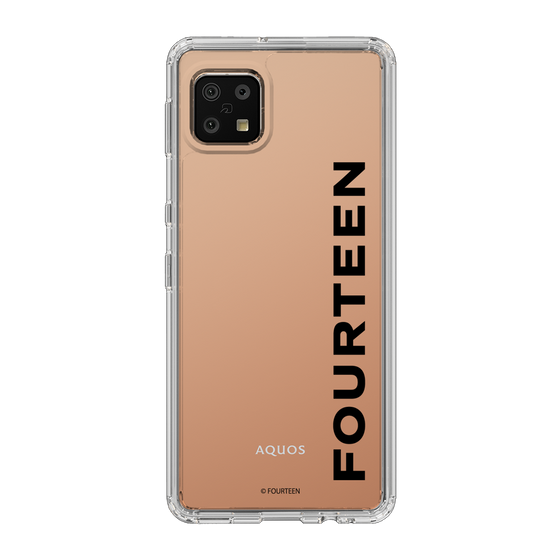 スリムプロテクションケース［ フォーティーン - フォーティーンロゴ - クリア ］