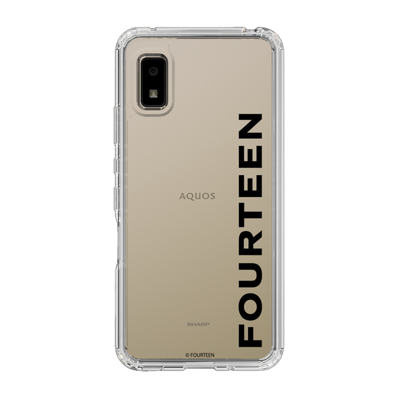 スリムプロテクションケース［ フォーティーン - フォーティーンロゴ - クリア ］