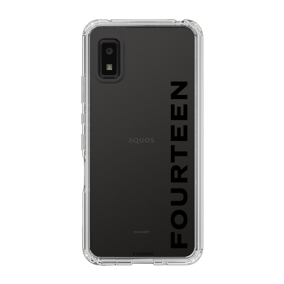 スリムプロテクションケース［ フォーティーン - フォーティーンロゴ - クリア ］