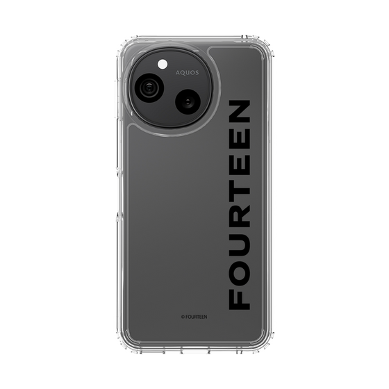 スリムプロテクションケース［ フォーティーン - フォーティーンロゴ - クリア ］