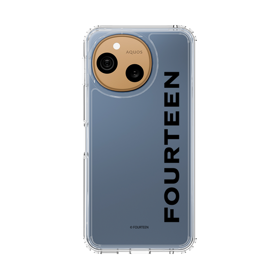 スリムプロテクションケース［ フォーティーン - フォーティーンロゴ - クリア ］