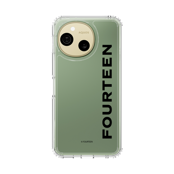 スリムプロテクションケース［ フォーティーン - フォーティーンロゴ - クリア ］