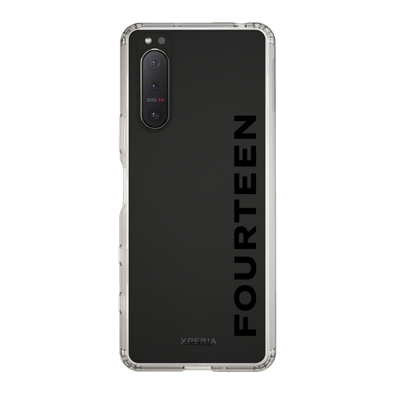 スリムプロテクションケース［ フォーティーン - フォーティーンロゴ - クリア ］