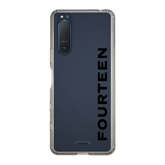 スリムプロテクションケース［ フォーティーン - フォーティーンロゴ - クリア ］