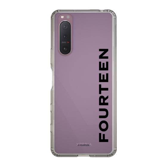 スリムプロテクションケース［ フォーティーン - フォーティーンロゴ - クリア ］