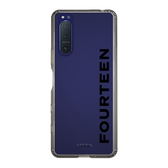 スリムプロテクションケース［ フォーティーン - フォーティーンロゴ - クリア ］