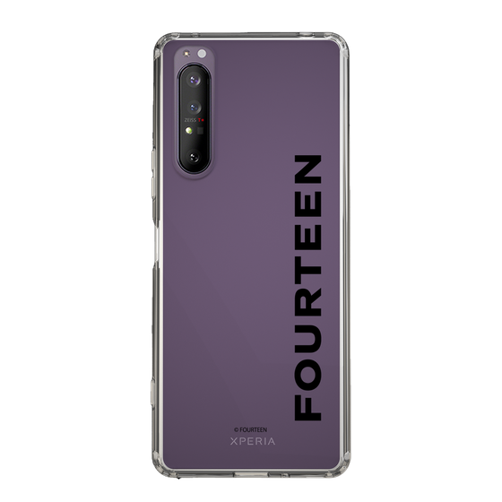 スリムプロテクションケース［ フォーティーン - フォーティーンロゴ - クリア ］