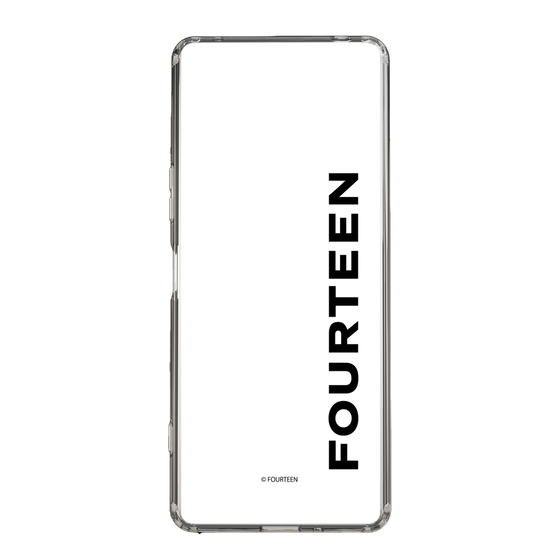 スリムプロテクションケース［ フォーティーン - フォーティーンロゴ - クリア ］
