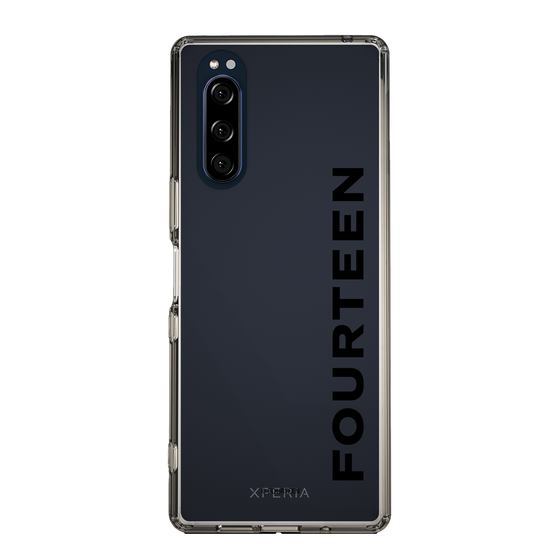 スリムプロテクションケース［ フォーティーン - フォーティーンロゴ - クリア ］