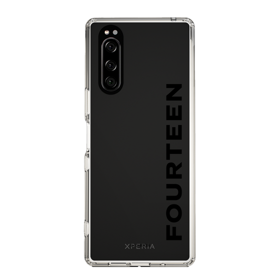 スリムプロテクションケース［ フォーティーン - フォーティーンロゴ - クリア ］