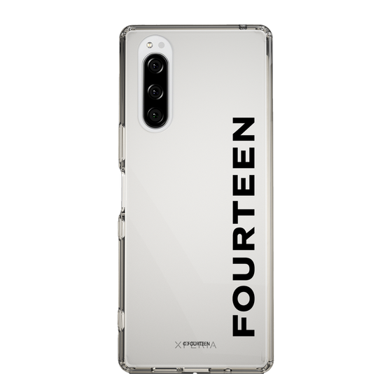 スリムプロテクションケース［ フォーティーン - フォーティーンロゴ - クリア ］