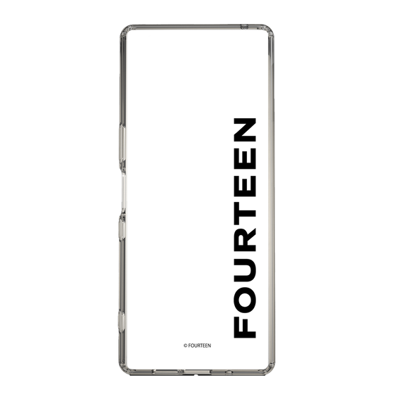 スリムプロテクションケース［ フォーティーン - フォーティーンロゴ - クリア ］