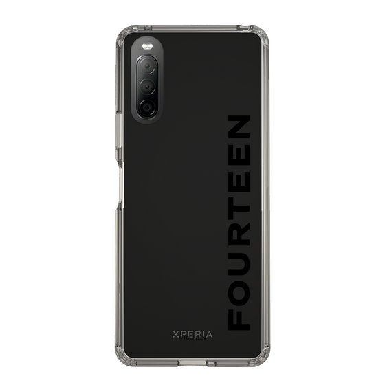 スリムプロテクションケース［ フォーティーン - フォーティーンロゴ - クリア ］