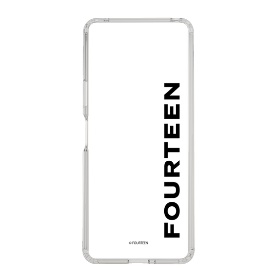 スリムプロテクションケース［ フォーティーン - フォーティーンロゴ - クリア ］