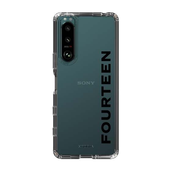 スリムプロテクションケース［ フォーティーン - フォーティーンロゴ - クリア ］