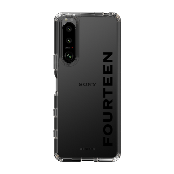 スリムプロテクションケース［ フォーティーン - フォーティーンロゴ - クリア ］