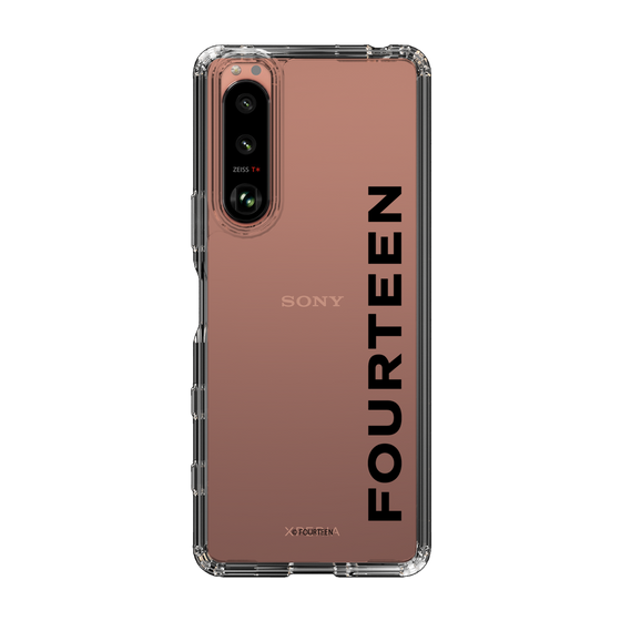 スリムプロテクションケース［ フォーティーン - フォーティーンロゴ - クリア ］