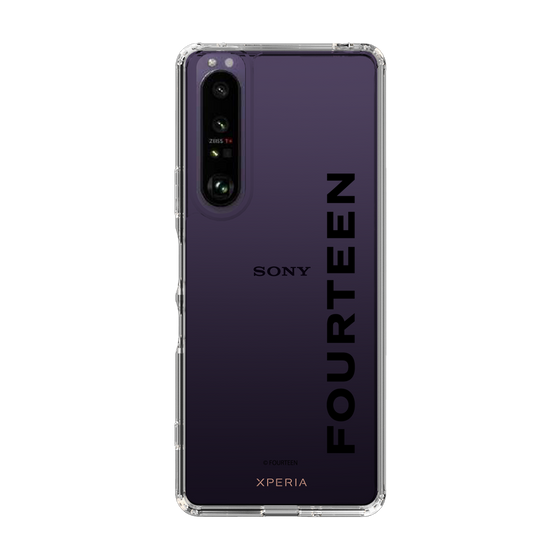 スリムプロテクションケース［ フォーティーン - フォーティーンロゴ - クリア ］