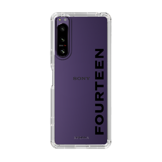 スリムプロテクションケース［ フォーティーン - フォーティーンロゴ - クリア ］