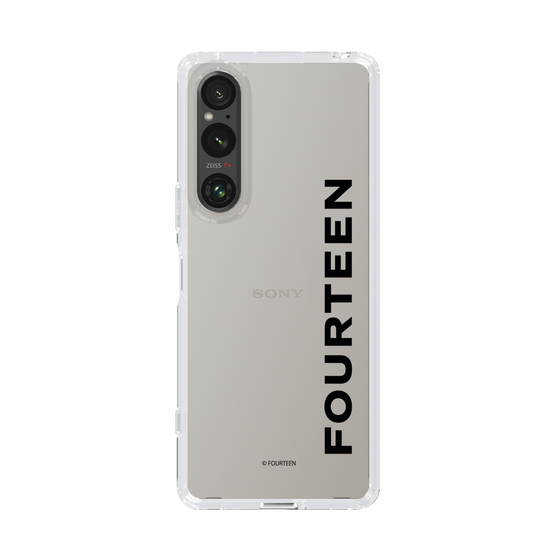 スリムプロテクションケース［ フォーティーン - フォーティーンロゴ - クリア ］