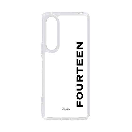 スリムプロテクションケース［ フォーティーン - フォーティーンロゴ - クリア ］