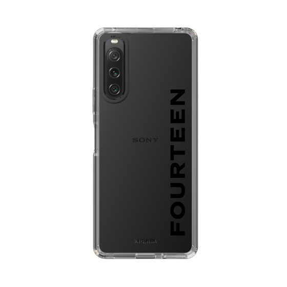 スリムプロテクションケース［ フォーティーン - フォーティーンロゴ - クリア ］