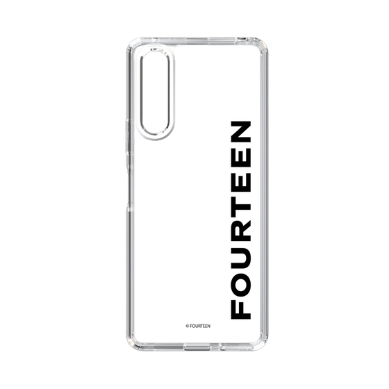 スリムプロテクションケース［ フォーティーン - フォーティーンロゴ - クリア ］