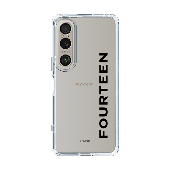 スリムプロテクションケース［ フォーティーン - フォーティーンロゴ - クリア ］