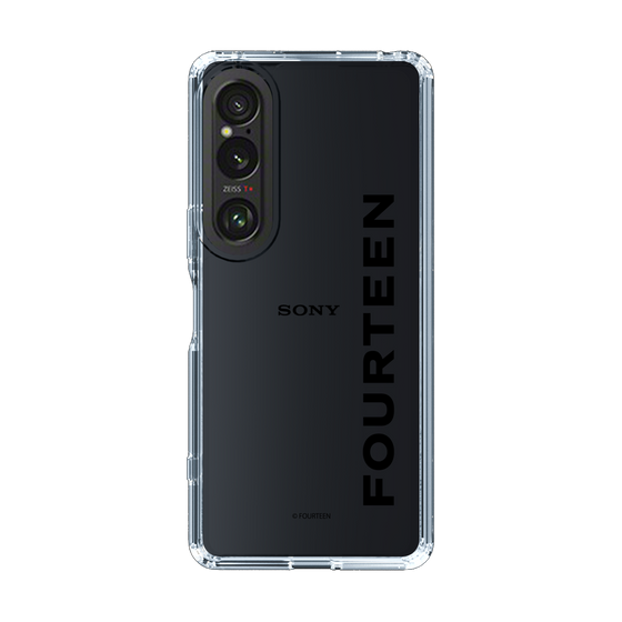 スリムプロテクションケース［ フォーティーン - フォーティーンロゴ - クリア ］