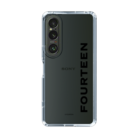 スリムプロテクションケース［ フォーティーン - フォーティーンロゴ - クリア ］