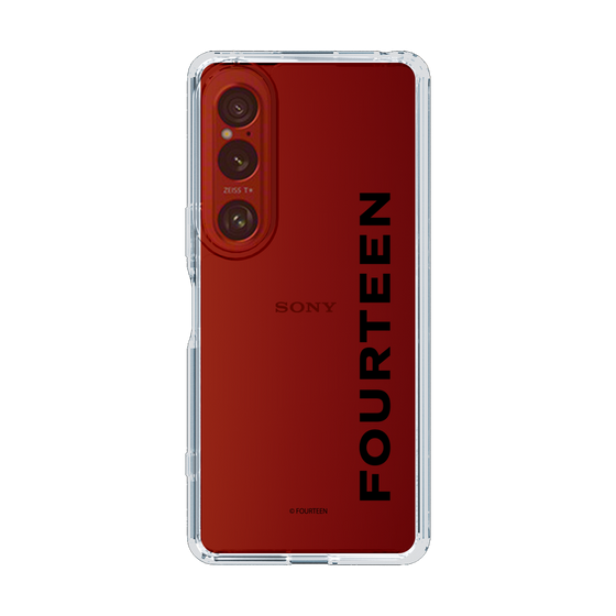 スリムプロテクションケース［ フォーティーン - フォーティーンロゴ - クリア ］