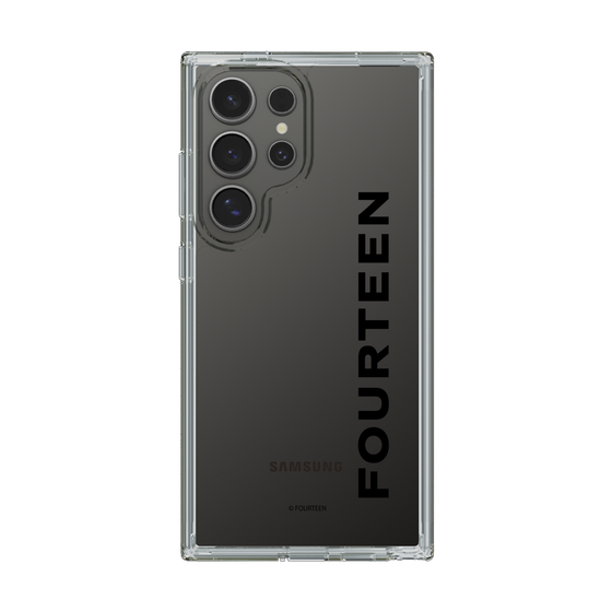 スリムプロテクションケース［ フォーティーン - フォーティーンロゴ - クリア ］