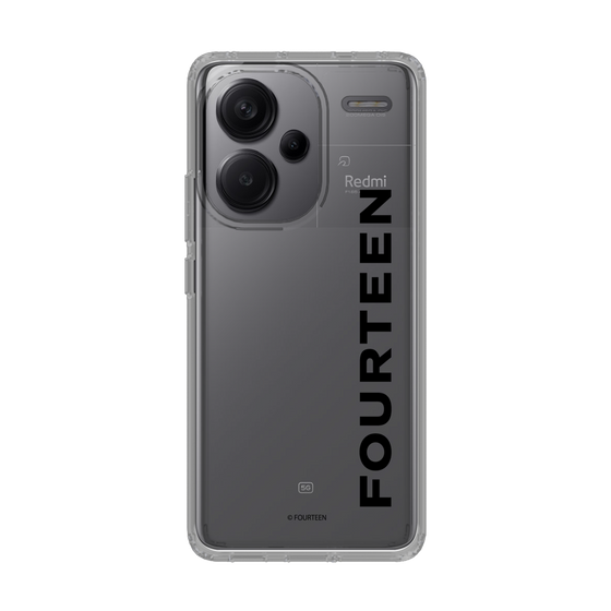 スリムプロテクションケース［ フォーティーン - フォーティーンロゴ - クリア ］