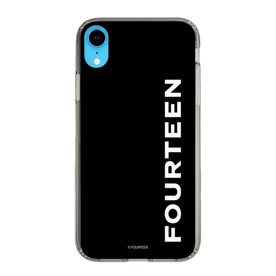 スリムプロテクションケース［ フォーティーン - フォーティーンロゴ - ブラック ］