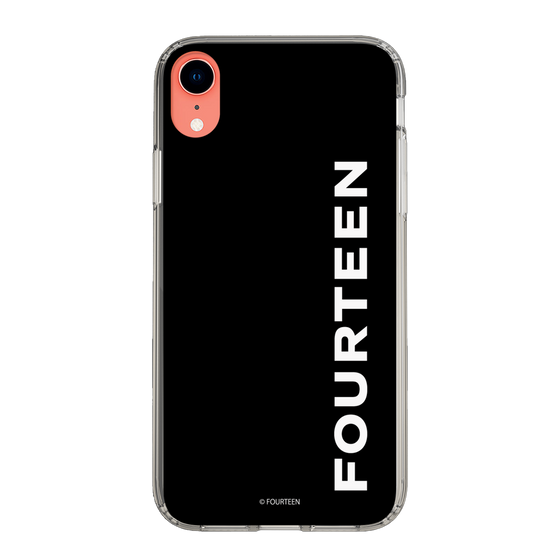 スリムプロテクションケース［ フォーティーン - フォーティーンロゴ - ブラック ］