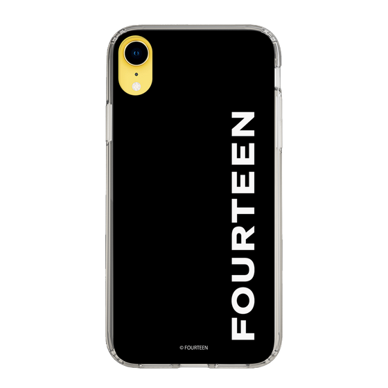 スリムプロテクションケース［ フォーティーン - フォーティーンロゴ - ブラック ］