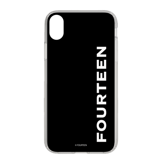 スリムプロテクションケース［ フォーティーン - フォーティーンロゴ - ブラック ］