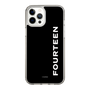 スリムプロテクションケース［ フォーティーン - フォーティーンロゴ - ブラック ］