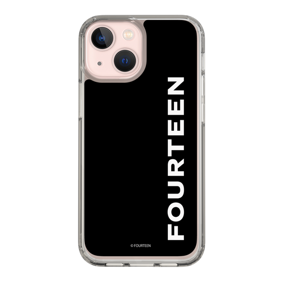 スリムプロテクションケース［ フォーティーン - フォーティーンロゴ - ブラック ］