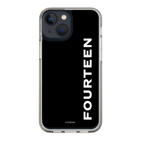 スリムプロテクションケース［ フォーティーン - フォーティーンロゴ - ブラック ］