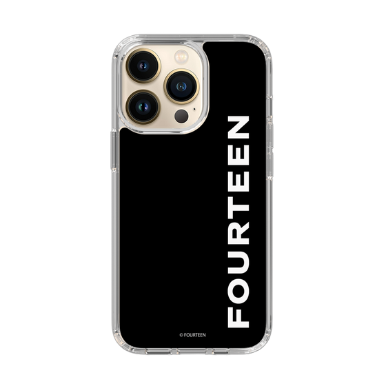 スリムプロテクションケース［ フォーティーン - フォーティーンロゴ - ブラック ］