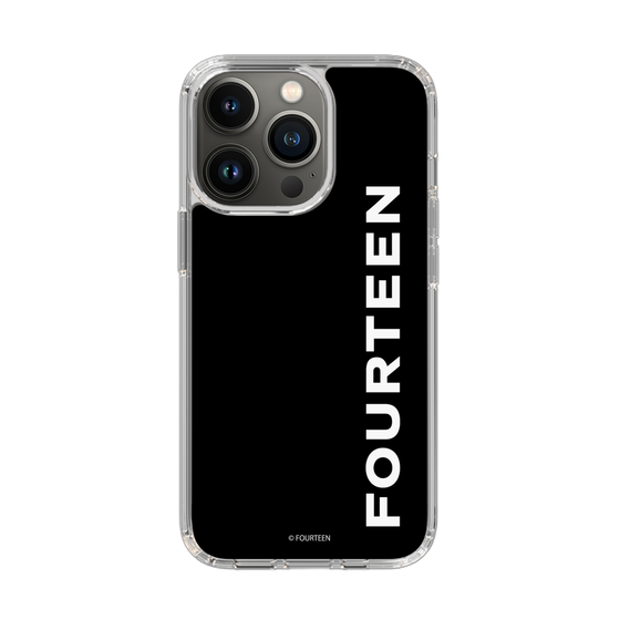 スリムプロテクションケース［ フォーティーン - フォーティーンロゴ - ブラック ］