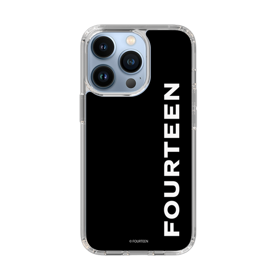 スリムプロテクションケース［ フォーティーン - フォーティーンロゴ - ブラック ］