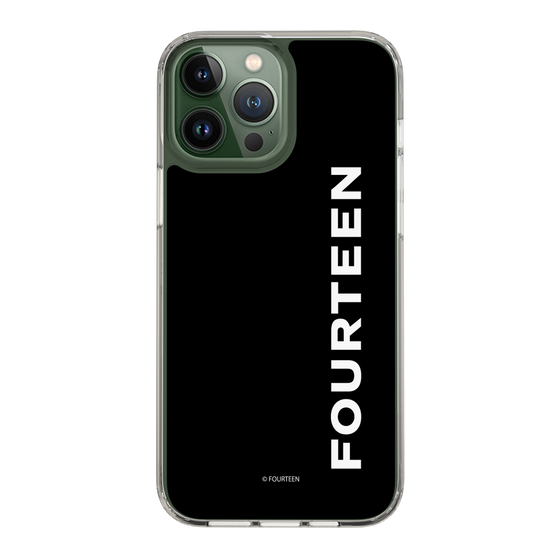 スリムプロテクションケース［ フォーティーン - フォーティーンロゴ - ブラック ］